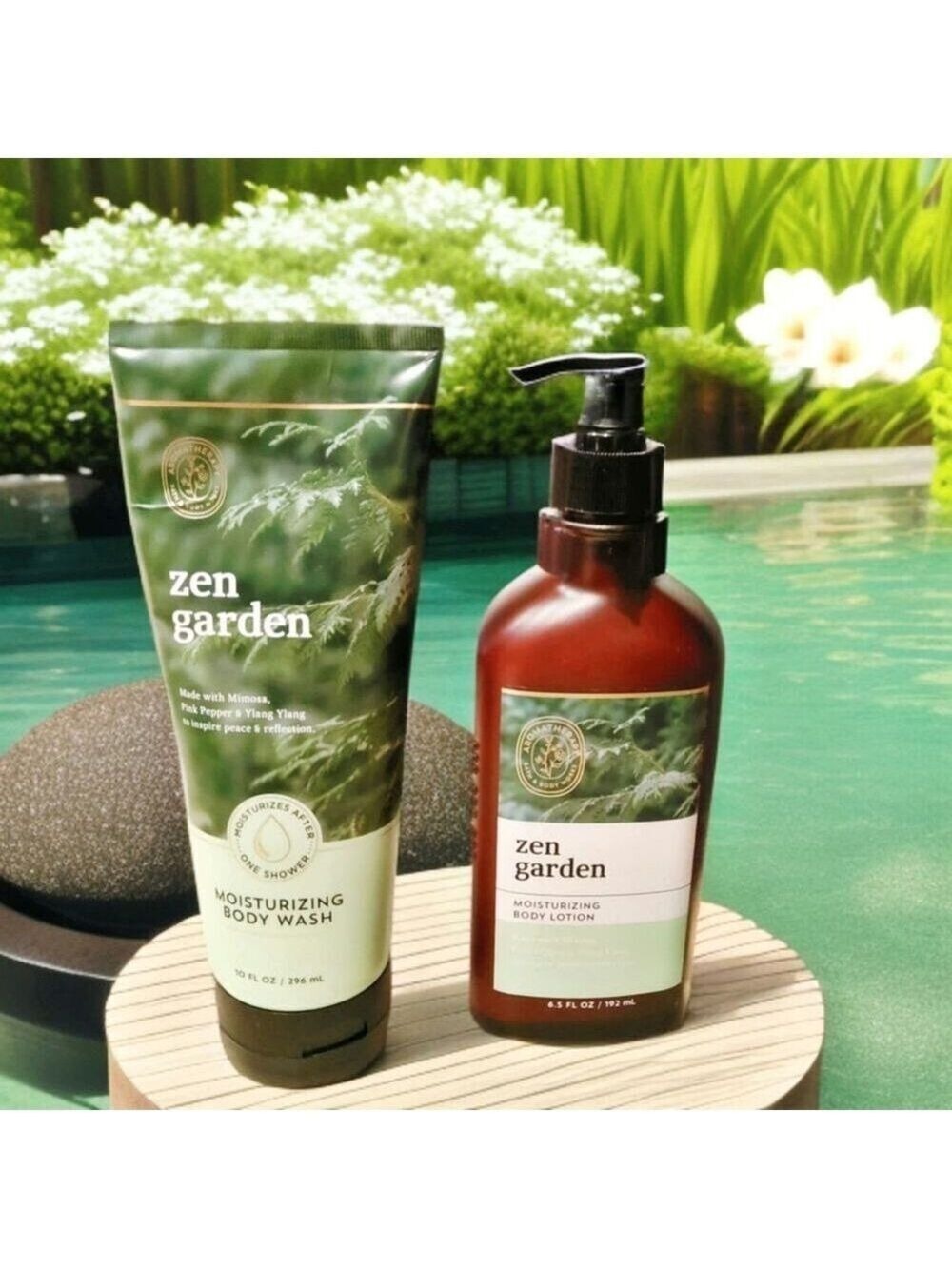 ZEN GARDEN BODY WASH LOTION 2 PIECE SET